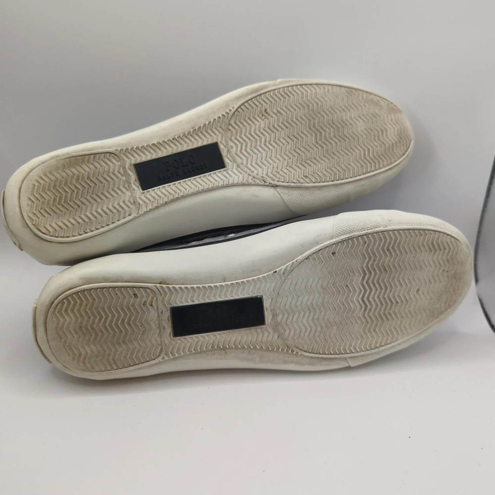Polo Ralph Lauren Parnell Shoes Womens Size 7.5 Gray Canvas Low‎ Top Casual - Picture 9 of 10
